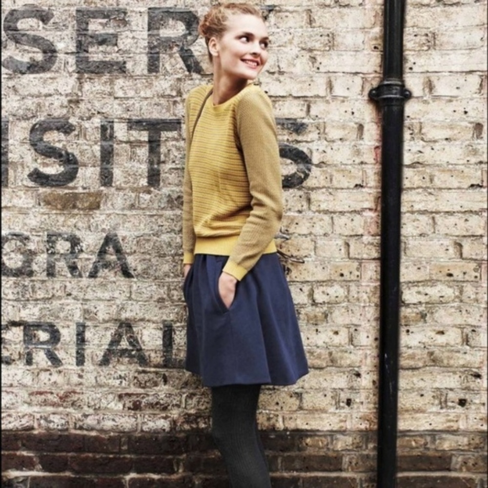 BODEN Hotchpotch Jumper Sweater Mustard Yellow M17